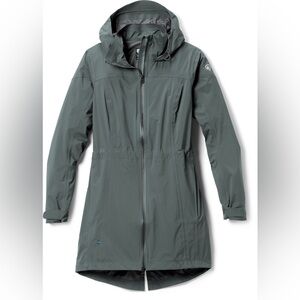 KUHL Jetstream Trench Coat in Olive Green